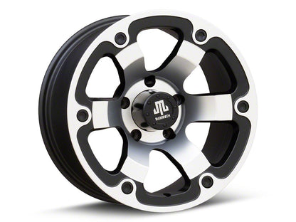 Mammoth Rogue Matte Black Machined 5-Lug Wheel; 17x9; -6mm Offset (05-11 Dakota)