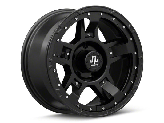 Mammoth Cliff Hanger Matte Black 5-Lug Wheel; 17x9; -6mm Offset (02-08 RAM 1500, Excluding Mega Cab)