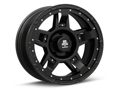Mammoth Cliff Hanger Matte Black 5-Lug Wheel; 17x9; -6mm Offset (05-11 Dakota)