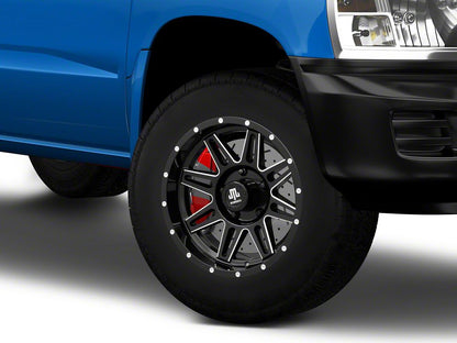 Mammoth Revolver Gloss Black Machined 5-Lug Wheel; 17x9; -6mm Offset (05-11 Dakota)