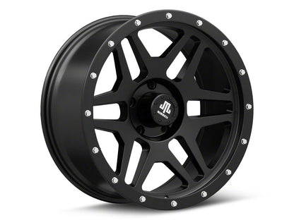 Mammoth Split 6 Beadlock Matte Black 5-Lug Wheel; 20x9; -6mm Offset (05-11 Dakota)
