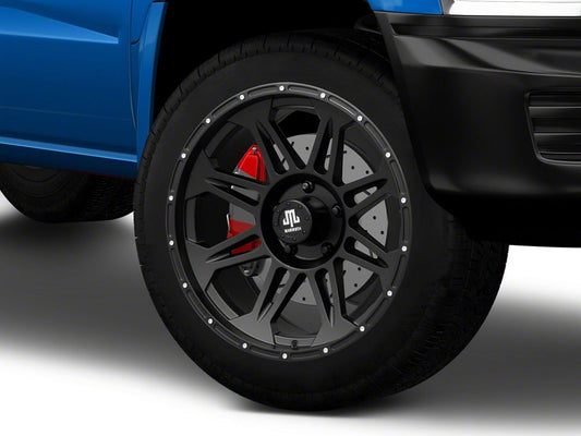 Mammoth Split 8 Beadlock Matte Black 5-Lug Wheel; 20x9; -6mm Offset (05-11 Dakota)