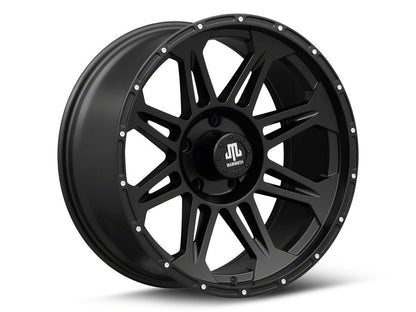 Mammoth Split 8 Beadlock Matte Black 5-Lug Wheel; 20x9; -6mm Offset (05-11 Dakota)