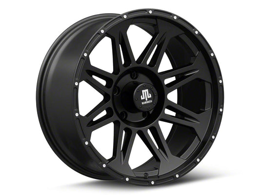 Mammoth Split 8 Beadlock Matte Black 5-Lug Wheel; 20x9; -6mm Offset (05-11 Dakota)
