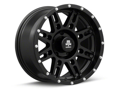 Mammoth Vader Beadlock Matte Black 5-Lug Wheel; 17x9; -6mm Offset (05-11 Dakota)