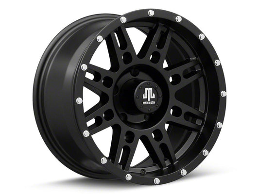 Mammoth Vader Beadlock Matte Black 5-Lug Wheel; 17x9; -6mm Offset (05-11 Dakota)