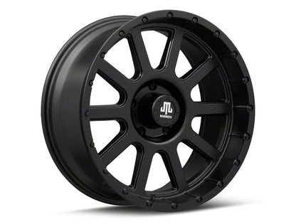 Mammoth 10 Hole Matte Black 5-Lug Wheel; 20x9; -6mm Offset (02-08 RAM 1500, Excluding Mega Cab)