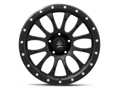 Mammoth 12 Hole Satin Black 5-Lug Wheel; 20x9; -6mm Offset (02-08 RAM 1500, Excluding Mega Cab)