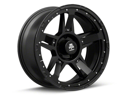Mammoth Cliff Hanger Matte Black 5-Lug Wheel; 20x9; -6mm Offset (05-11 Dakota)