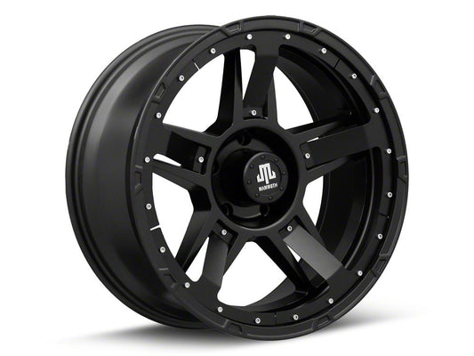 Mammoth Cliff Hanger Matte Black 5-Lug Wheel; 20x9; -6mm Offset (05-11 Dakota)