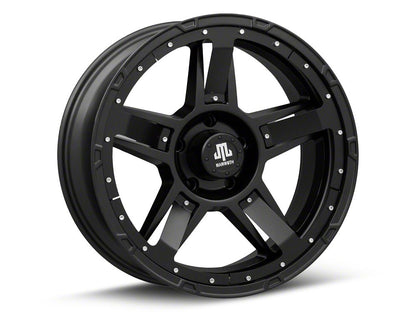 Mammoth Cliff Hanger Matte Black 5-Lug Wheel; 20x9; -6mm Offset (05-11 Dakota)