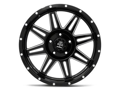 Mammoth Revolver Gloss Black Machined 5-Lug Wheel; 20x9; -6mm Offset (05-11 Dakota)