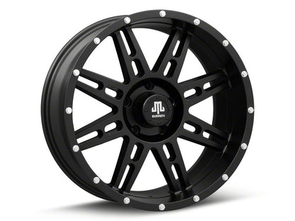 Mammoth Vader Beadlock Matte Black 5-Lug Wheel; 20x9; -6mm Offset (05-11 Dakota)