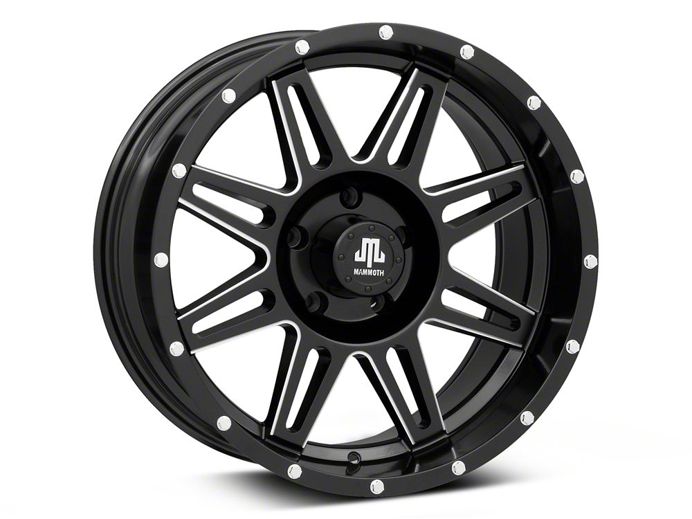 Mammoth TR8 Satin Black 5-Lug Wheel; 20x10; -12mm Offset (05-11 Dakota)