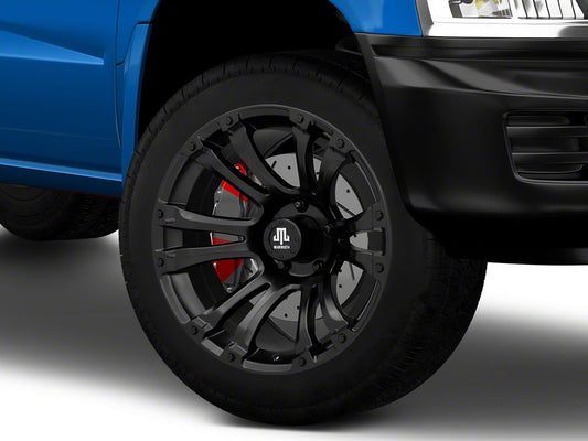 Mammoth Madness Matte Black 5-Lug Wheel; 20x10; -18mm Offset (05-11 Dakota)