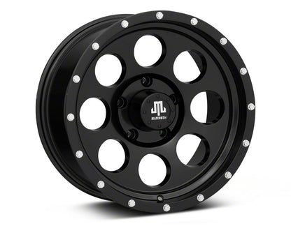 Mammoth 8 Aluminum Beadlock Satin Black 5-Lug Wheel; 17x9; -6mm Offset (05-11 Dakota)