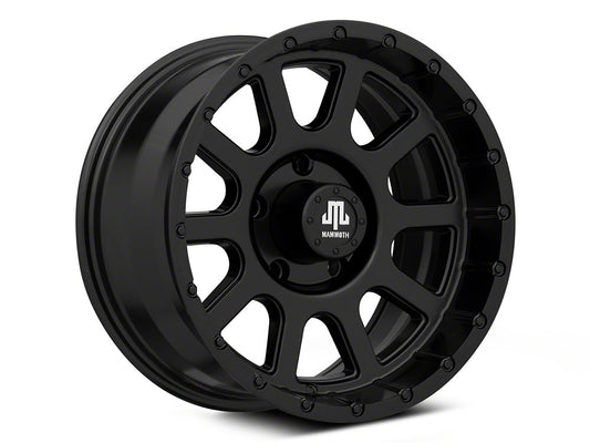 Mammoth 10 Hole Matte Black 5-Lug Wheel; 17x9; -6mm Offset (05-11 Dakota)
