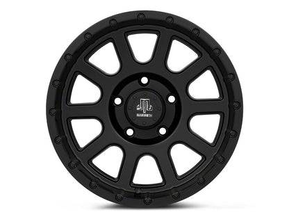 Mammoth 10 Hole Matte Black 5-Lug Wheel; 17x9; -6mm Offset (05-11 Dakota)