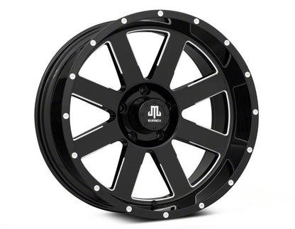 Mammoth Horde Beadlock Gloss Black Machined 5-Lug Wheel; 20x10; -24mm Offset (05-11 Dakota)