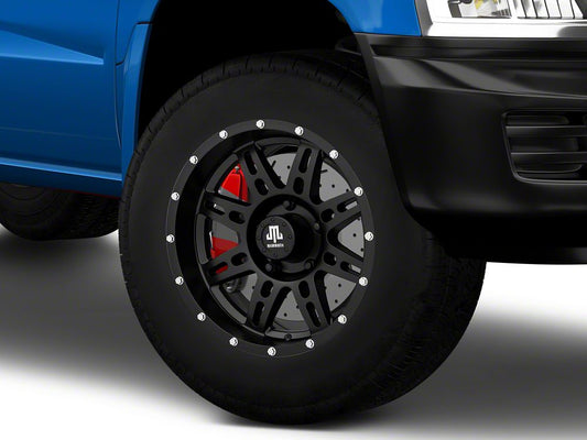 Mammoth Split-8 Beadlock Matte Black 5-Lug Wheel; 17x9; -6mm Offset (05-11 Dakota)