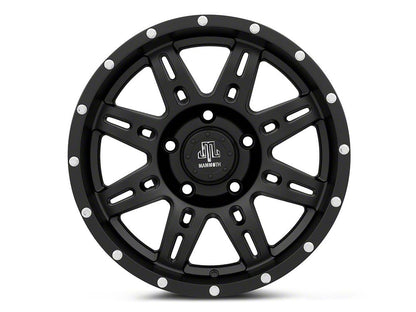 Mammoth Split-8 Beadlock Matte Black 5-Lug Wheel; 17x9; -6mm Offset (05-11 Dakota)
