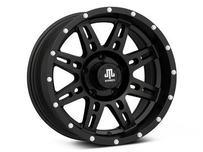 Mammoth Split-8 Beadlock Matte Black 5-Lug Wheel; 17x9; -6mm Offset (05-11 Dakota)