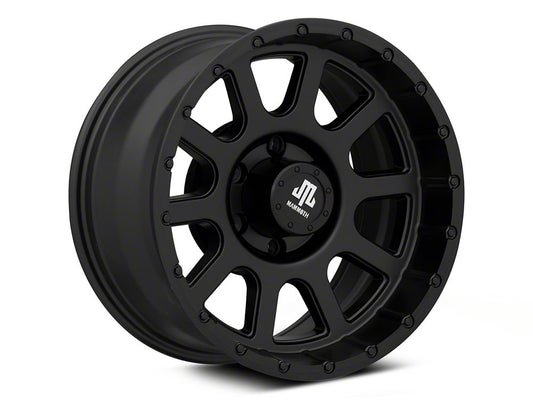 Mammoth 10 Hole Matte Black 6-Lug Wheel; 17x9; -6mm Offset (22-25 Bronco Raptor)