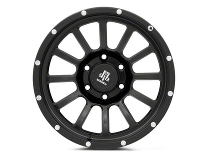 Mammoth 12 Hole Satin Black 6-Lug Wheel; 17x9; -6mm Offset (22-25 Bronco Raptor)