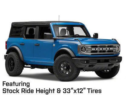 Mammoth 8 Aluminum Matte Black 6-Lug Wheel; 17x9; -6mm Offset (22-25 Bronco Raptor)