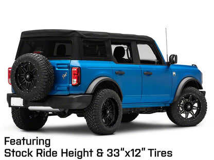 Mammoth Approach Matte Black 6-Lug Wheel; 20x10; -24mm Offset (22-25 Bronco Raptor)
