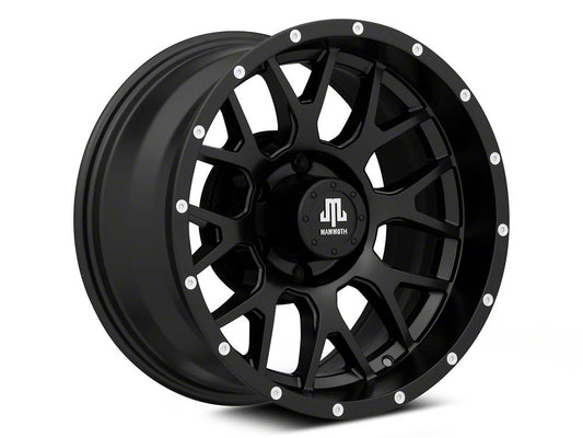Mammoth Beadlock Mesh Matte Black 6-Lug Wheel; 17x9; -12mm Offset (22-25 Bronco Raptor)
