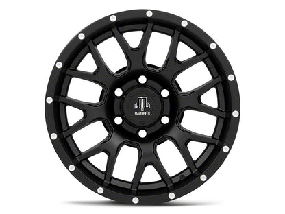 Mammoth Beadlock Mesh Matte Black 6-Lug Wheel; 17x9; -12mm Offset (22-25 Bronco Raptor)