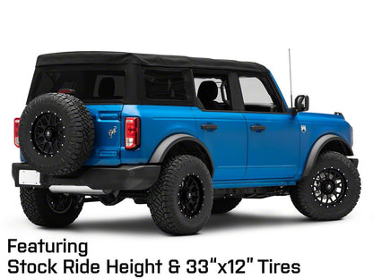 Mammoth Beadlock Mesh Matte Black 6-Lug Wheel; 17x9; -12mm Offset (22-25 Bronco Raptor)