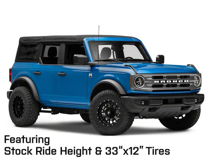 Mammoth Beadlock Mesh Matte Black 6-Lug Wheel; 17x9; 18mm Offset (22-25 Bronco Raptor)