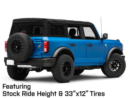 Mammoth Beadlock Mesh Matte Black 6-Lug Wheel; 17x9; 18mm Offset (22-25 Bronco Raptor)
