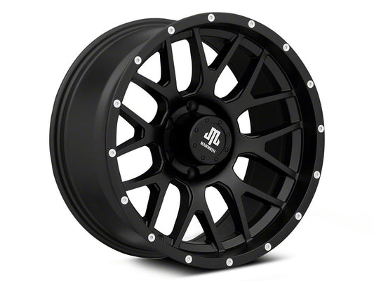 Mammoth Beadlock Mesh Matte Black 6-Lug Wheel; 18x9; -12mm Offset (22-25 Bronco Raptor)