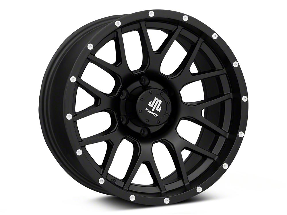 Mammoth Beadlock Mesh Matte Black 6-Lug Wheel; 18x9; -12mm Offset (22-25 Bronco Raptor)