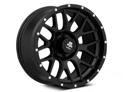 Mammoth Beadlock Mesh Matte Black 6-Lug Wheel; 18x9; -6mm Offset (22-25 Bronco Raptor)