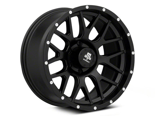 Mammoth Beadlock Mesh Matte Black 6-Lug Wheel; 18x9; -6mm Offset (22-25 Bronco Raptor)