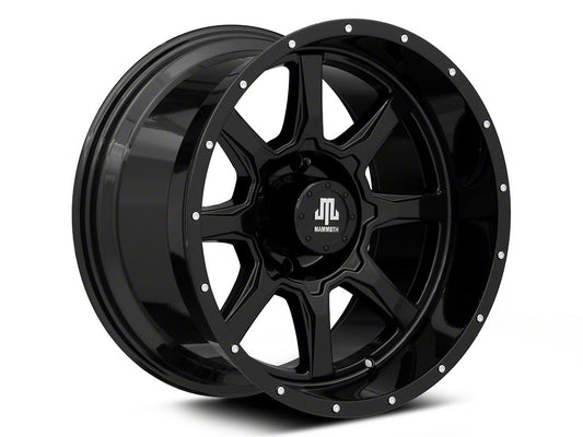 Mammoth High Roller Gloss Black 6-Lug Wheel; 18x10; -24mm Offset (22-25 Bronco Raptor)