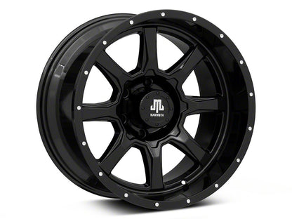 Mammoth High Roller Gloss Black 6-Lug Wheel; 18x10; -24mm Offset (22-25 Bronco Raptor)