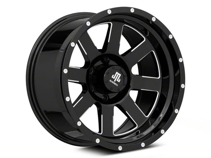 Mammoth Horde Beadlock Gloss Black Machined 6-Lug Wheel; 18x10; -24mm Offset (22-25 Bronco Raptor)