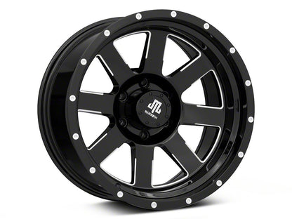 Mammoth Horde Beadlock Gloss Black Machined 6-Lug Wheel; 18x10; -24mm Offset (22-25 Bronco Raptor)