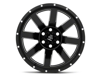 Mammoth Horde Beadlock Gloss Black Machined 6-Lug Wheel; 20x9; 0mm Offset (22-25 Bronco Raptor)