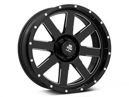 Mammoth Horde Beadlock Gloss Black Machined 6-Lug Wheel; 20x9; 0mm Offset (22-25 Bronco Raptor)
