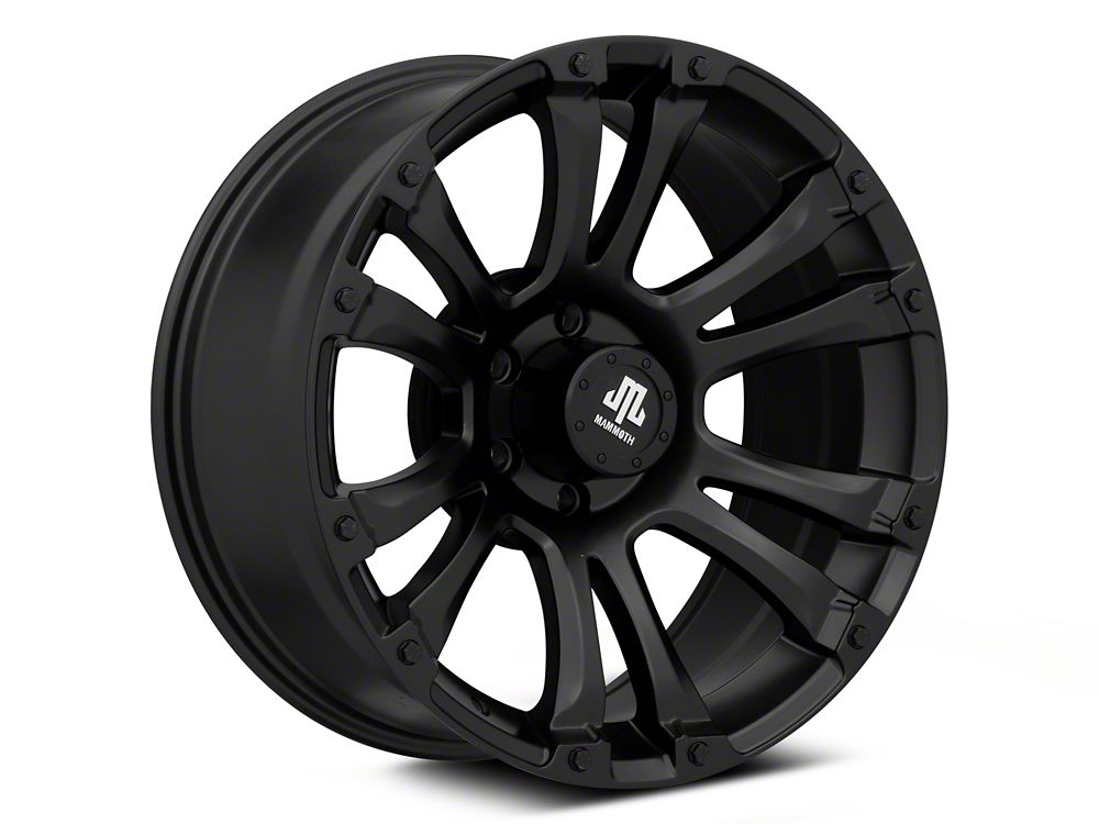 Mammoth Madness Matte Black 6-Lug Wheel; 20x9; 0mm Offset (22-25 Bronco Raptor)