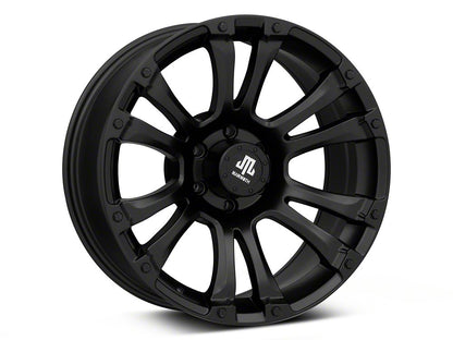 Mammoth Madness Matte Black 6-Lug Wheel; 20x9; 0mm Offset (22-25 Bronco Raptor)