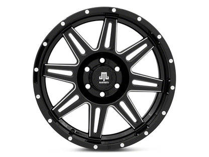 Mammoth Revolver Gloss Black Machined 6-Lug Wheel; 20x9.5; -6mm Offset (22-25 Bronco Raptor)