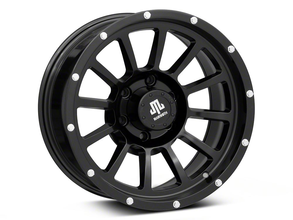 Mammoth SP12 6-Lug Wheel Satin Black; 20x9; -6mm Offset (22-25 Bronco Raptor)