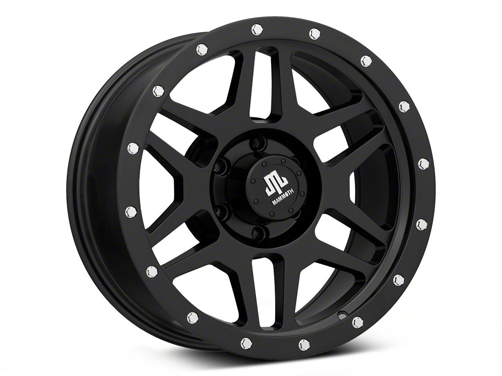 Mammoth Split 6 Beadlock Satin Black 6-Lug Wheel; 18x9; 12mm Offset (22-25 Bronco Raptor)